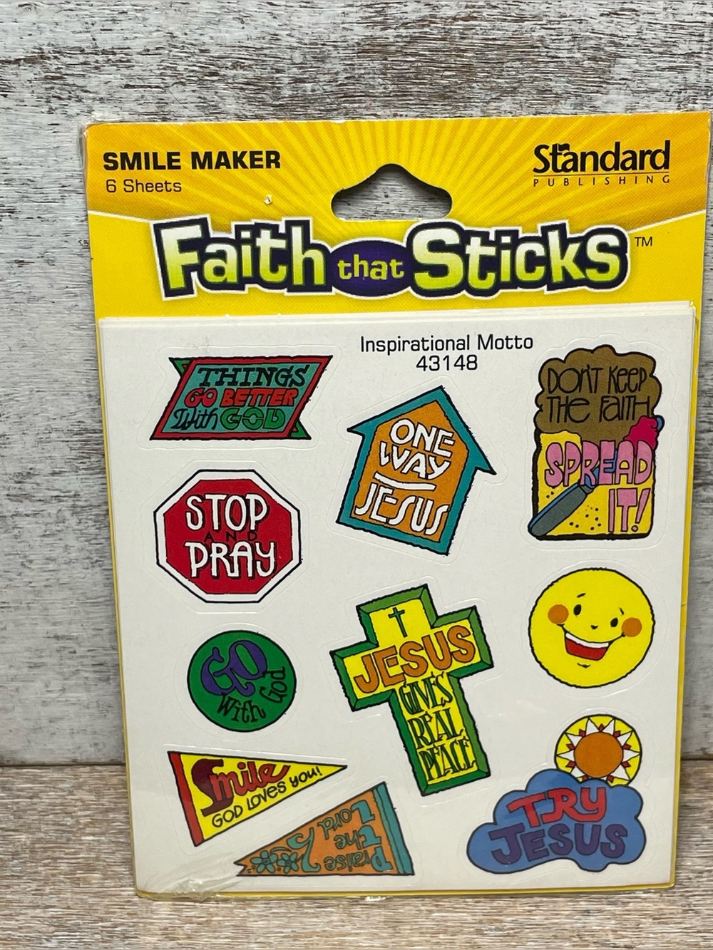 Vintage 2005 Inspirational Motto 43148 Smile Maker 6 Sheets, 60 Counts Brand New